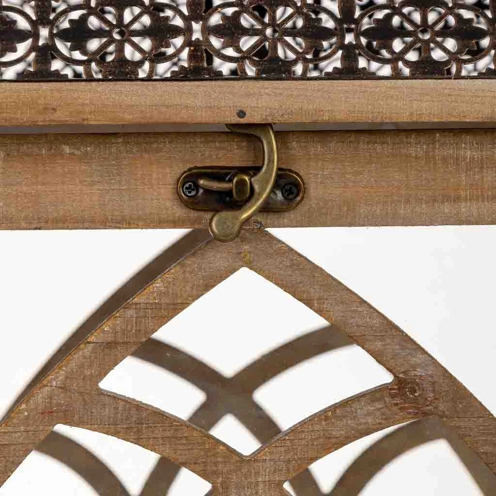 Lanterna in legno 35x35x72h cm