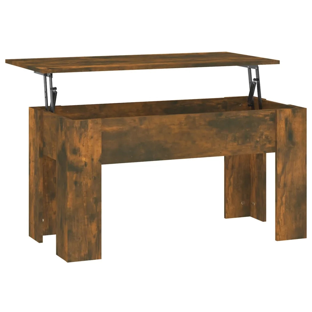 Tavolino da Salotto Rovere Fumo 101x49x52 cm Legno Multistrato cod mxl 23485