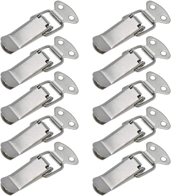 Rivetti in acciaio inossidabile per chiusura di scatola - 10 pezzi, argento, viti, adatto per chiusura di scatola, chiusura a clessidra, chiusura a unico movimento