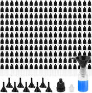 Flessini con Dose Precisa 200 pezzi - 10 ml - Flessi con Clic - Materiale Plastico - Bocchette Sicure - Materiale Translucido - Flessini a Clic