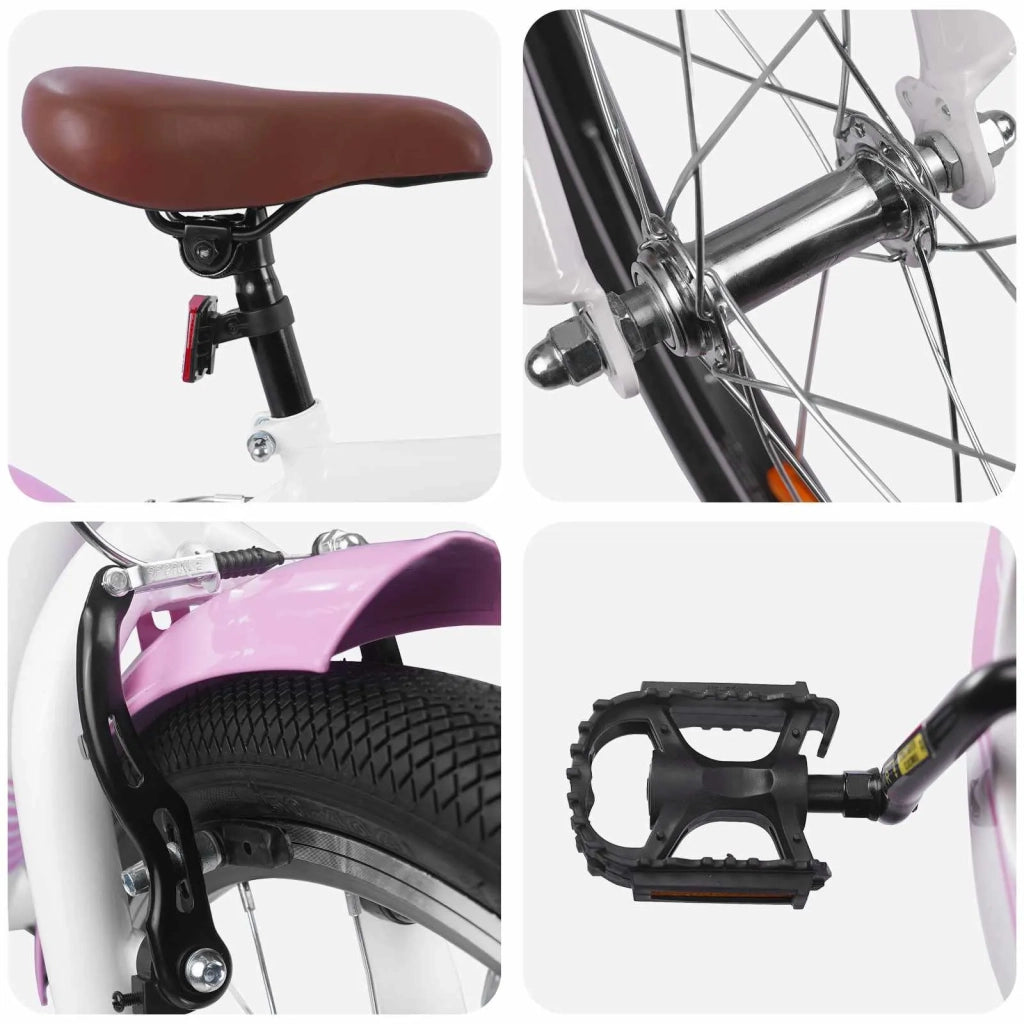 Bicicletta per Bambini 24 Pollici per 8-12 anni Rosa chiaro 42009563