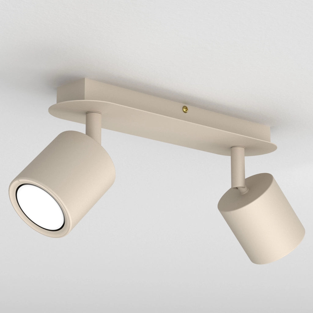 Barra soffitto orientabile 2xGU10 beige Demia Luminex