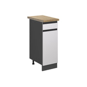 Vicco Mobiletto base per cucina Bianco 30 cm , PL Rovere