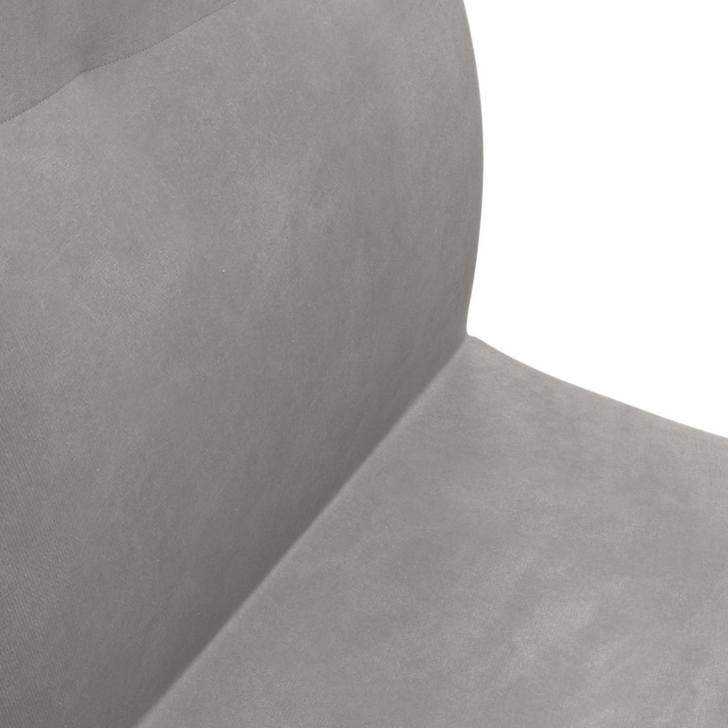 Sedia da Pavimento Grigio chiaro 46 x 50 x 61 cm Velluto 42028174