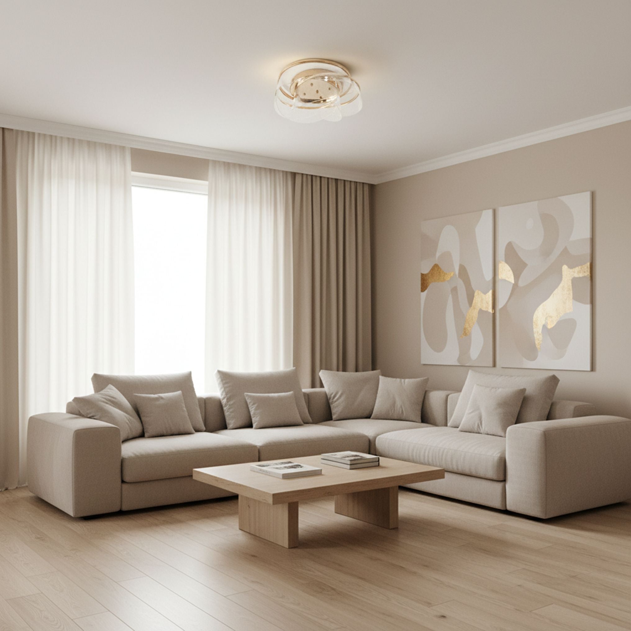Lampada Da Soffitto G139-c Gold Led