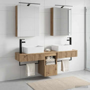 Set di Armadi da Bagno 5 pcs Rovere Artigianale 3406318