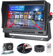 Kit di ripresa posteriore 1080P con monitor da 7 pollici per camion e furgoni - impermeabile e visione notturna