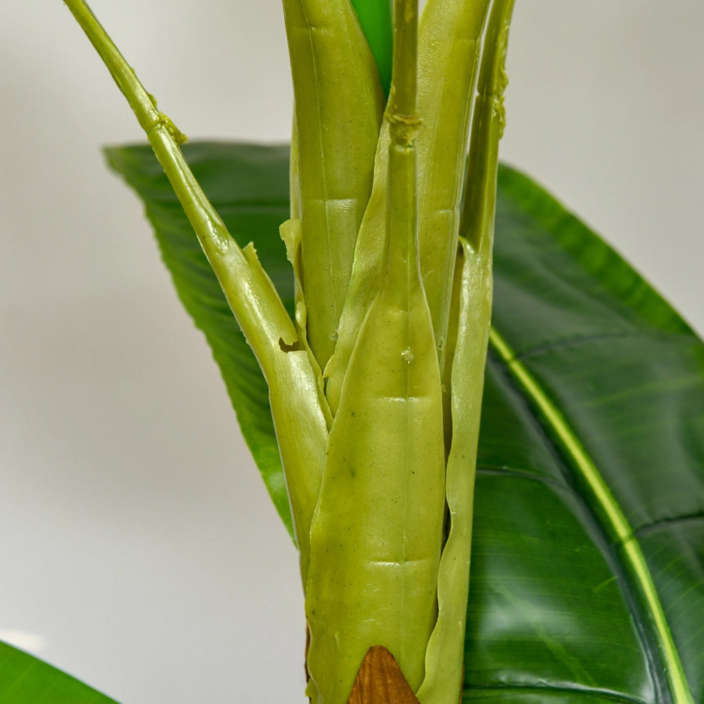 Banano Pianta in Vaso da 150cm, Albero di Banano Artificiale per Interno ed Esterno
