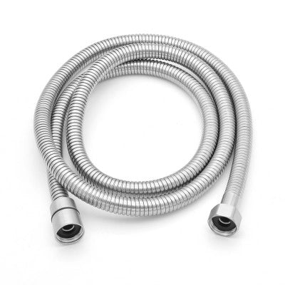 Kit doccia completo satinato in acciaio inox con doccetta in ottone