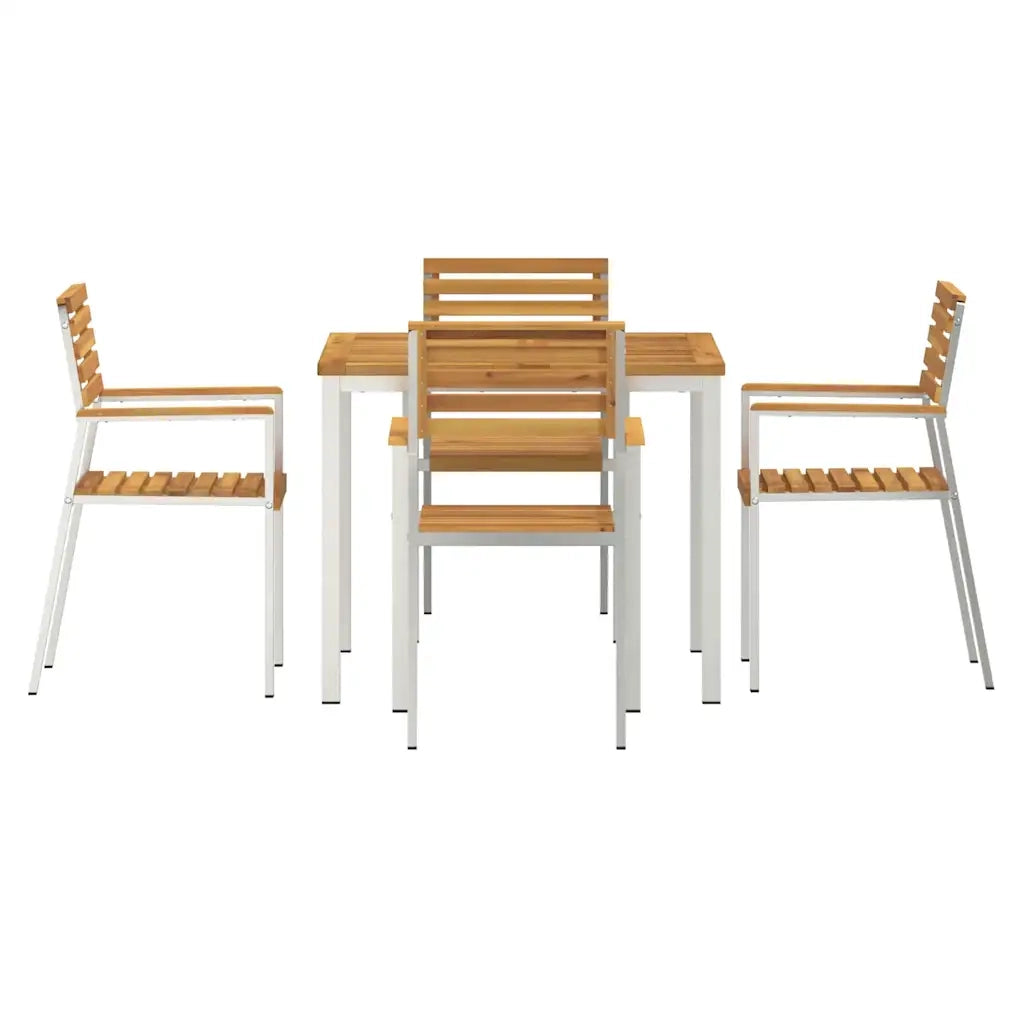 Set da Pranzo per Giardino 5 pcs Legno di Acacia Massello 3334774