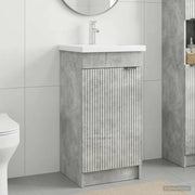 Mobile da bagno con lavabo Grigio Cemento 42 x 40 x 84,5 cm 890087