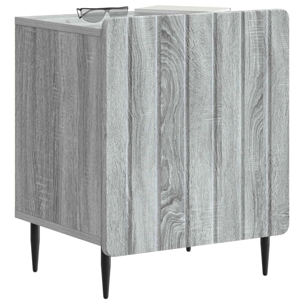 Comodino | Armadio da Notte | Mobiletto da notte Grigio Sonoma 43 x 34,5 x 52 cm