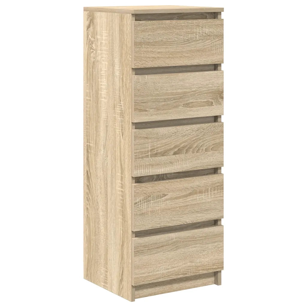 Credenza con Cassetti Rovere Sonoma 37,5x35x99 cm in Truciolato 861762
