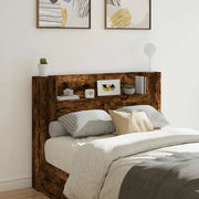 Testata con Mobile e LED Quercia Affumicata Legno multistrato