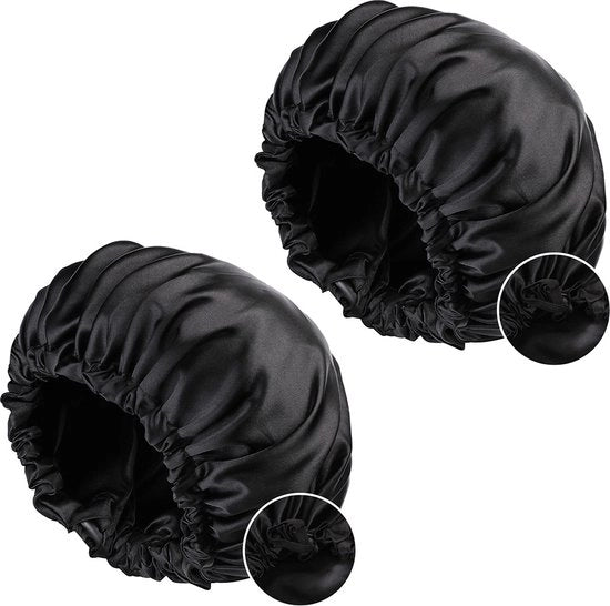 Cappuccio da letto in satin - 2 pezzi - Adattabile - Cappuccio da letto in satin