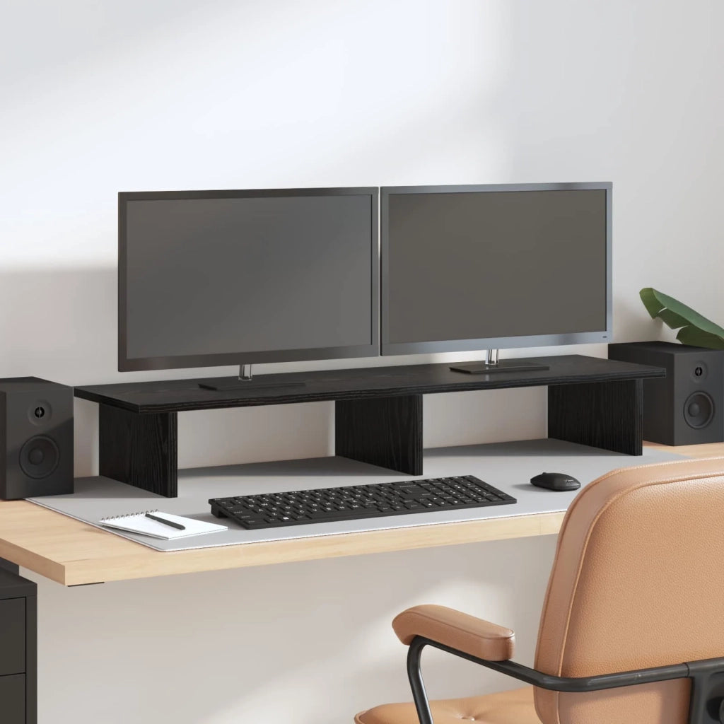 Supporto per Monitor Rovere Nero 100 x 27 x 15 cm 8009605