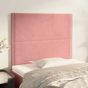 Testiera Rosa 100x5x118/128 cm Velluto 3116239