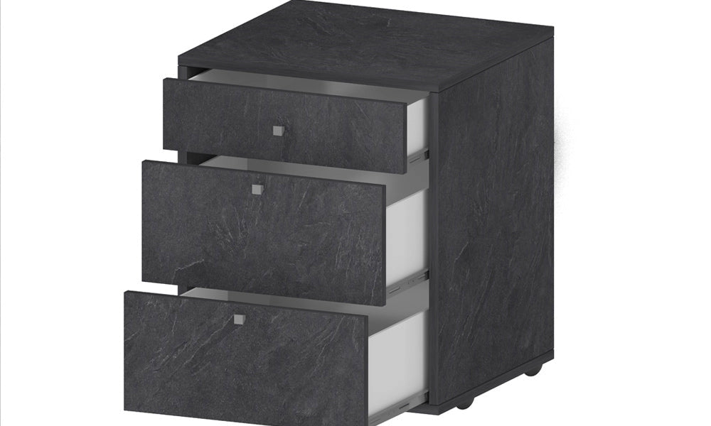 Cassettiera con Ruote DALIA – 47x45x61,2 cm, Colore Report, 3 Cassetti