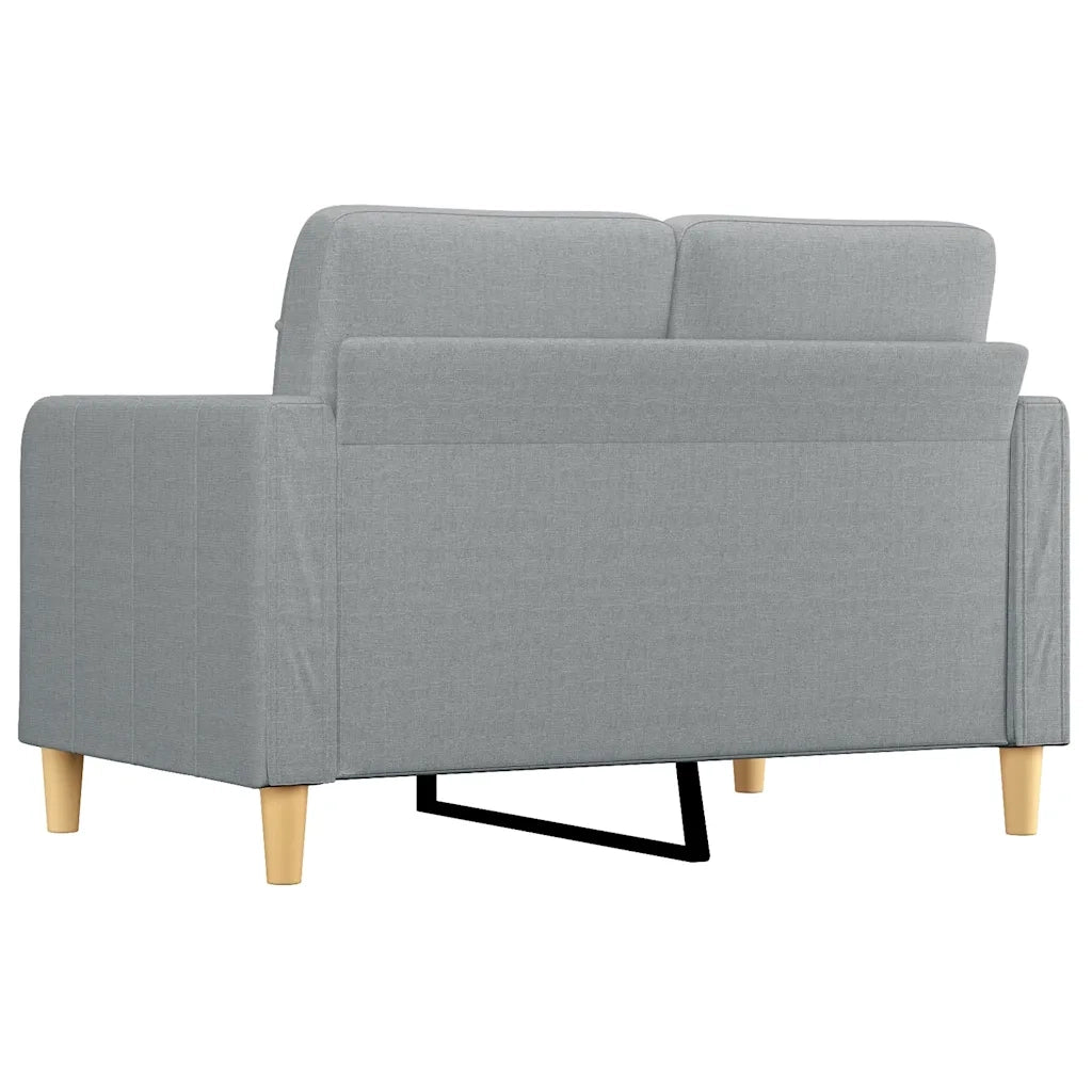 Divano a 2 Posti-Sofa 2 Posti Grigio Chiaro 120 cm in Tessuto 629019