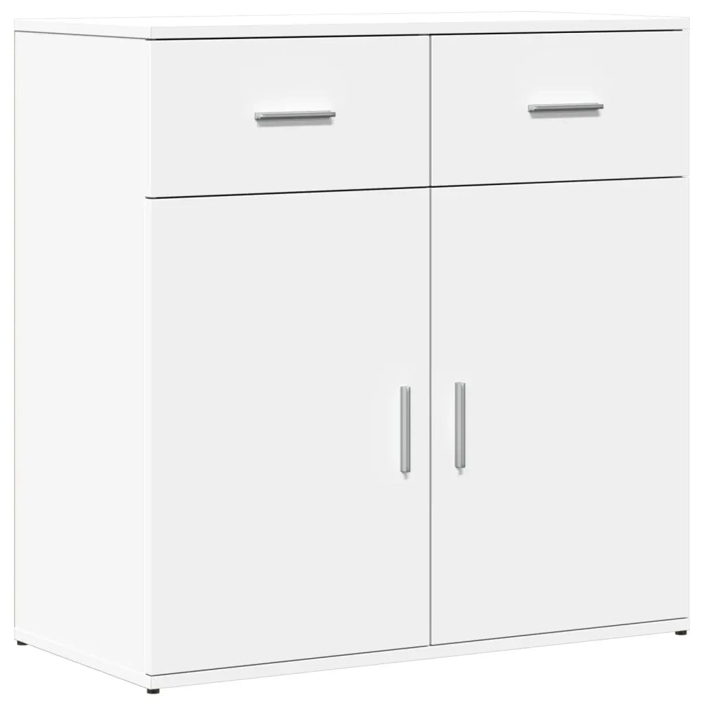 Credenza Bianca 79x38x80 cm in Legno Multistrato