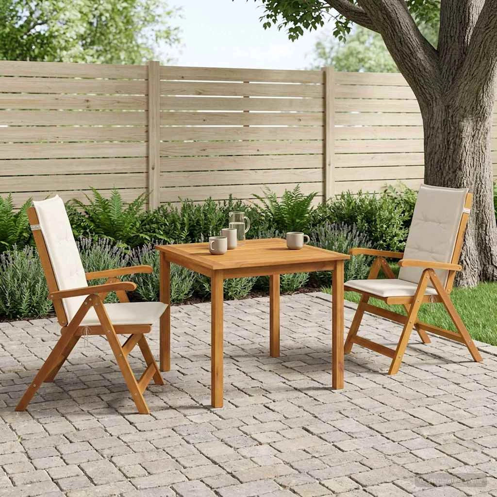 Set da pranzo da giardino 3 pezzi Naturale 3434590