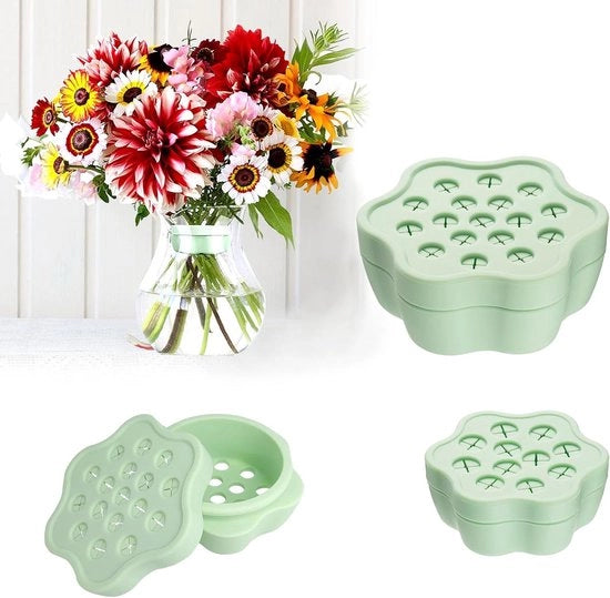 Sostegni per steli di fiori in silicone - 11 e 17 fori - Holder per Ikebana - Vasi - Torci per bouquet Hanataba - Sostegno a spirale per asta di Ikebana - Disposizione di fiori