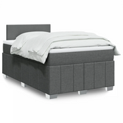 Giroletto a Molle con Materasso Grigio Scuro 120x200 cm Tessuto 3287029