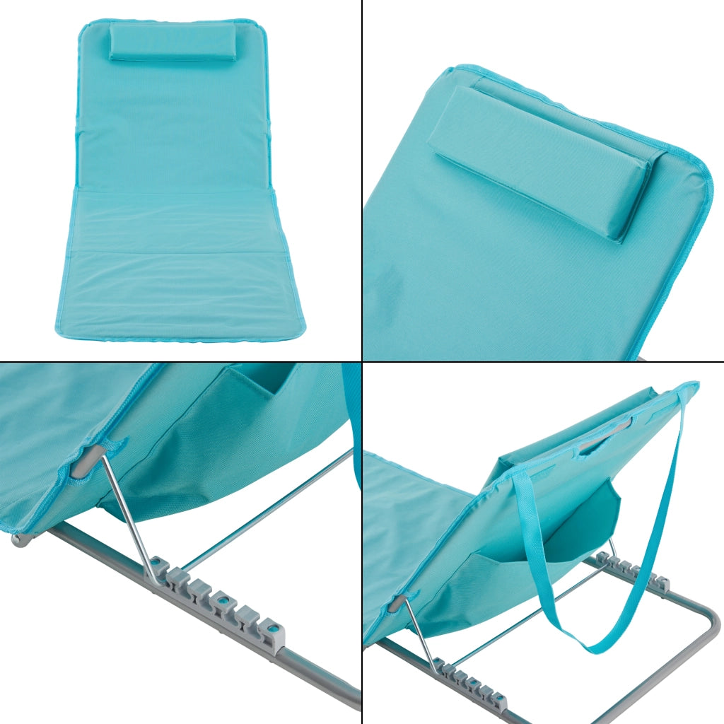 Set Cellorigo 2 Materassini Prendisole Pieghevoli incl Borsa di Trasporto - Turchese [en.casa]