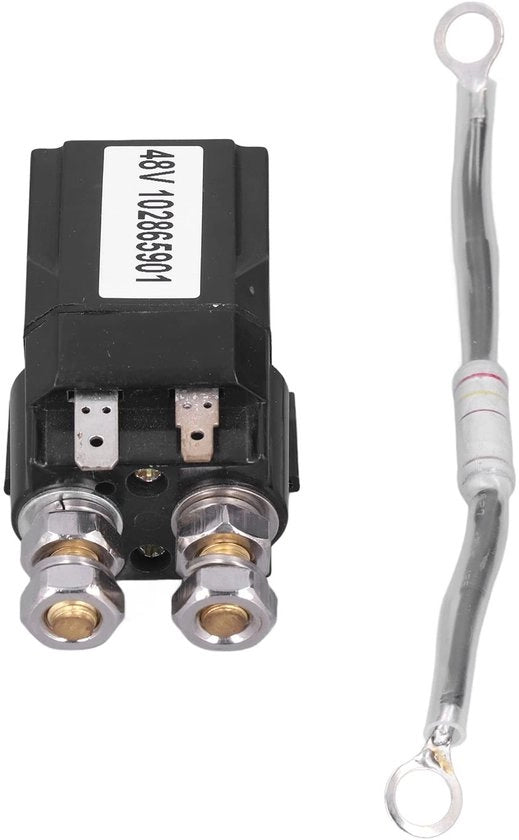 Vitello Magnetico 48V con Resistenza - Sostituzione per Golf Car - 4 Viti - Gomma/Metallo - Codice OEM 102865901