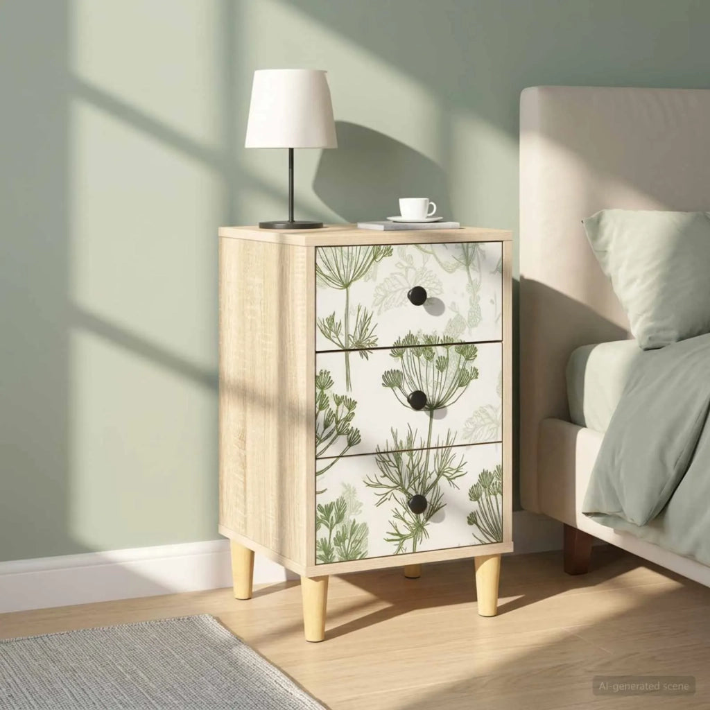Armadio da Notte GOTHA 2 pz Rovere Sonoma 36 x 33 x 60 cm 8007308