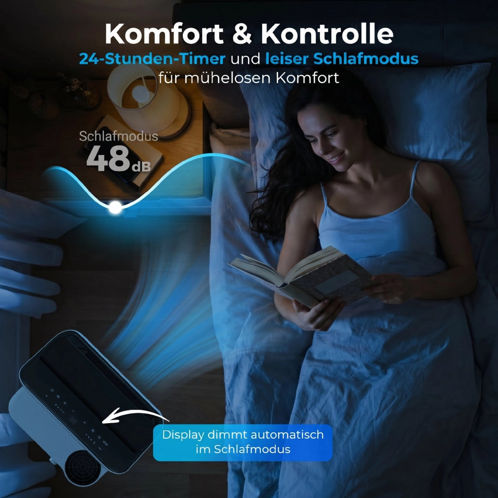 Condizionatore Portatile 12000 BTU Inverter ¨C Zephmum ¨C 60¡ã Oscillazione Timer 24H Telecomando