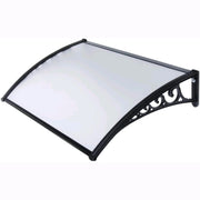 Pensilina in Policarbonato Compatto Satinato Trasparente Modulabile 100x80 cm