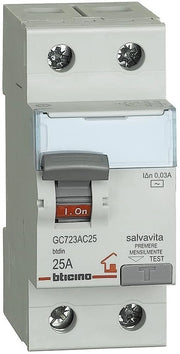 Interruttore Magnetotermico Differenziale Salvavita Bticino Corrente 25A