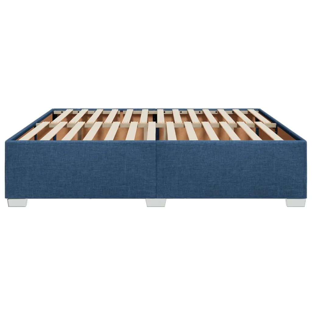 Giroletto senza Materasso Blu 200x200 cm in Tessuto