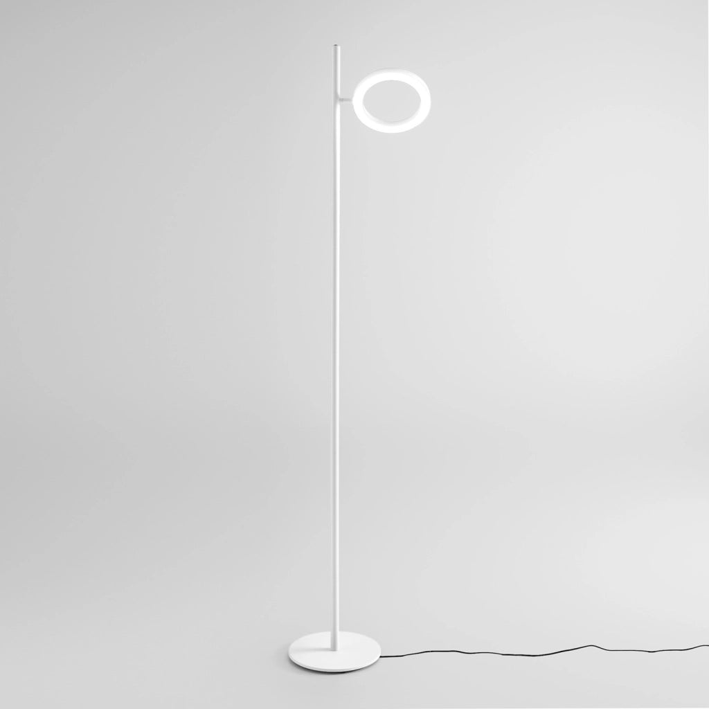 Lampada da terra GPIB31 Bianco Opaco 25W LED 1391lm 3000K Dimmerabile Push _ Gealuce