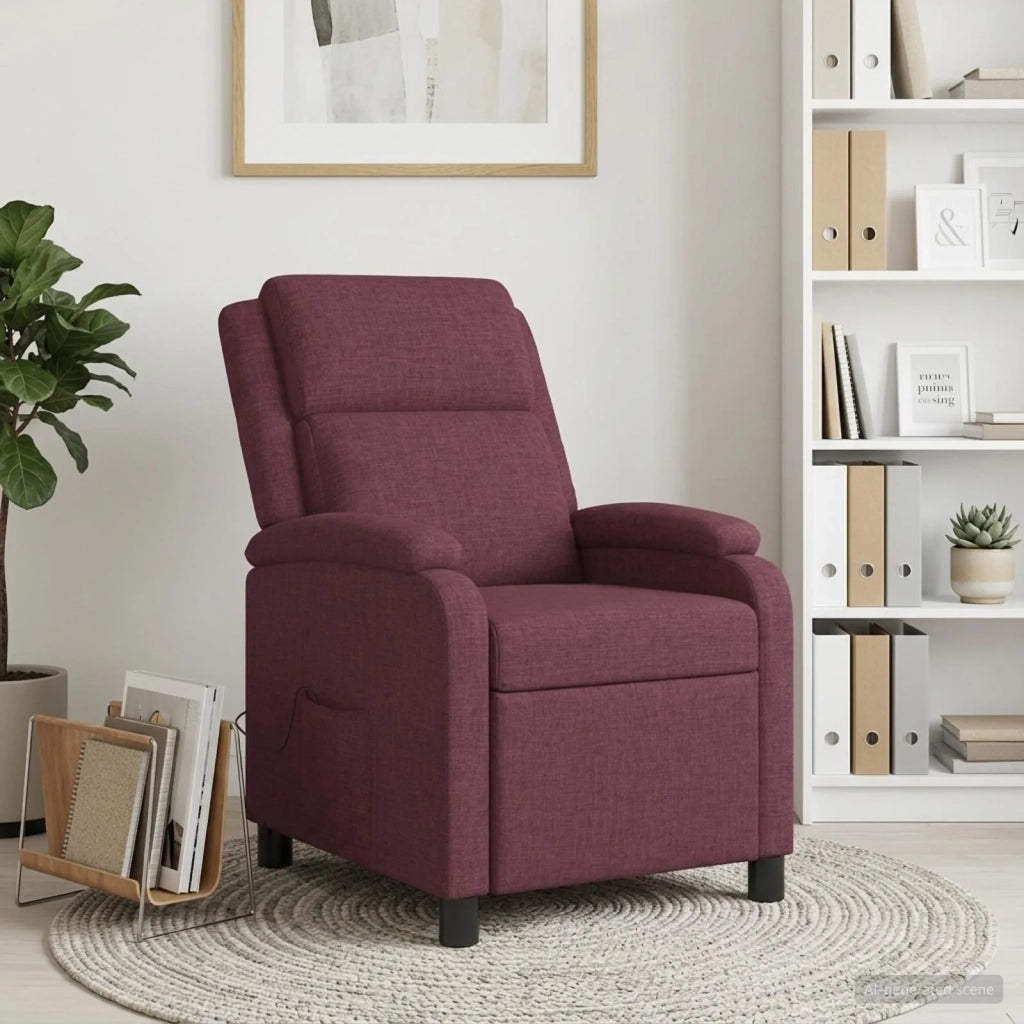 Divano Sedia-Poltrona Massaggiante Viola Tessuto 299304