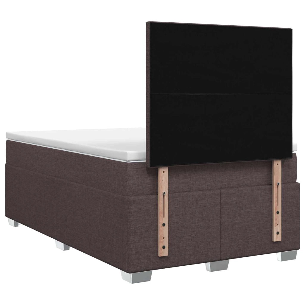 Letto box spring con materasso Marrone Scuro 120 x 200 cm 3453384