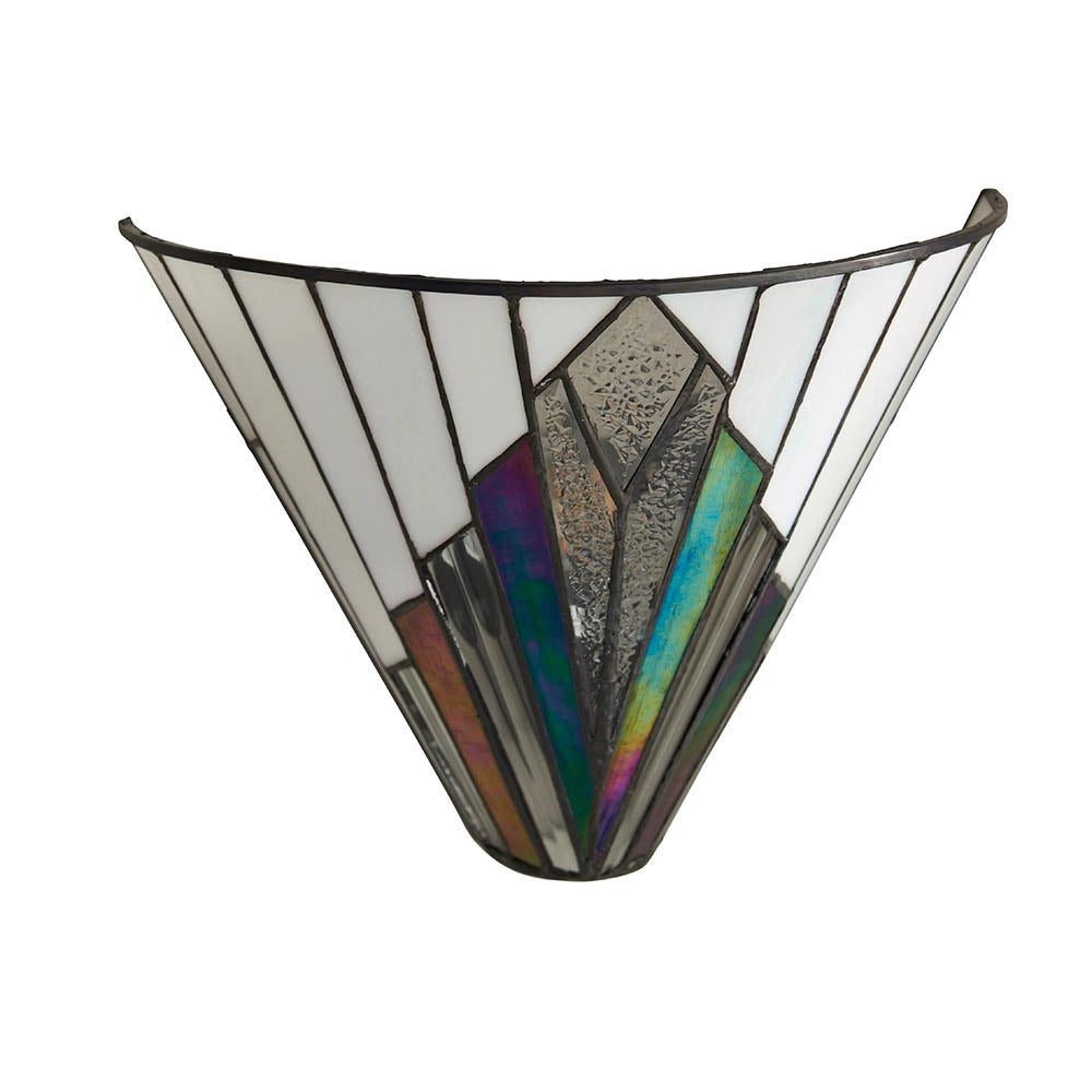 Applique Tiffany Astoria in vetro multicolor E14 40W