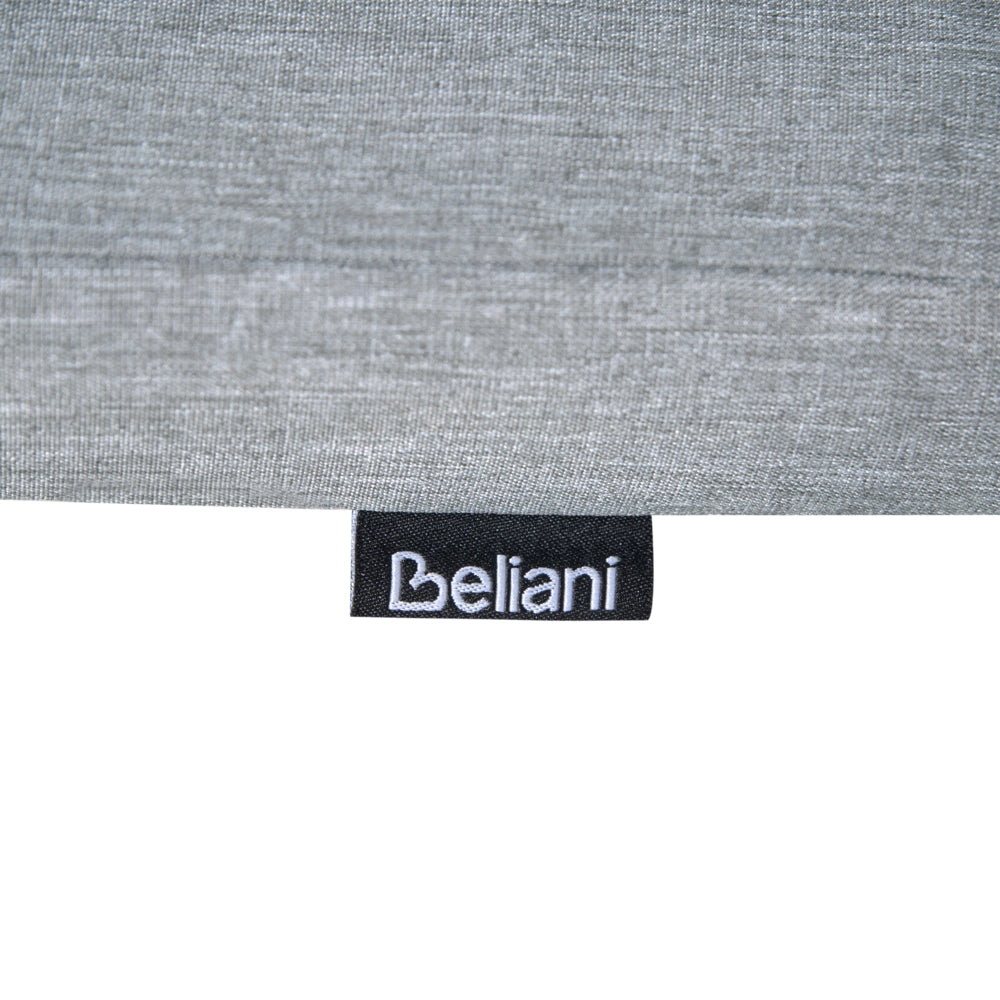 Set di 8 cuscini per sedie da giardino in tessuto poliestere resistente ai raggi UV grigio