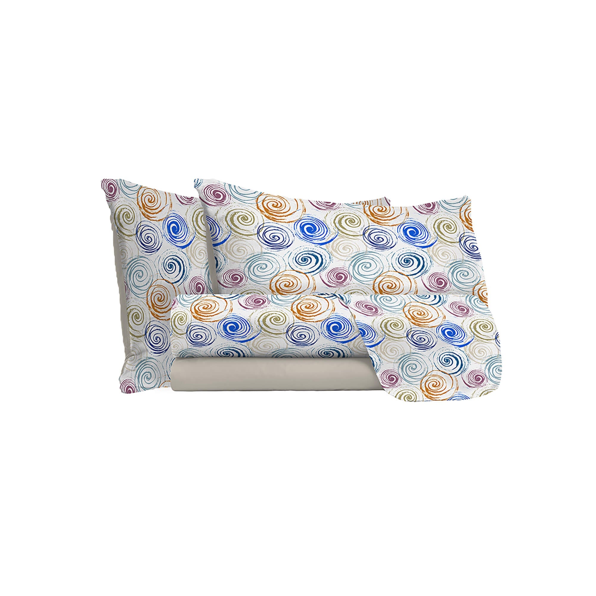 Set Lenzuola Singolo con Stampa Sopra Sotto e Federe Spirlas