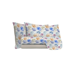 Set Lenzuola Singolo con Stampa Sopra Sotto e Federe Spirlas