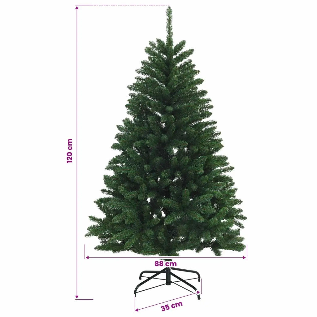 Albero di Natale Artificiale con Rami Pieghevoli 120 cm PVC 42054549