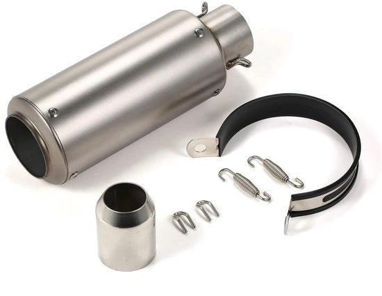 Sistema di Scarico Universale per Motori - Riduzione del Rumore - Adattabile per Motori con Diametro di 38-51mm - Riduzione della Temperatura di Esorto