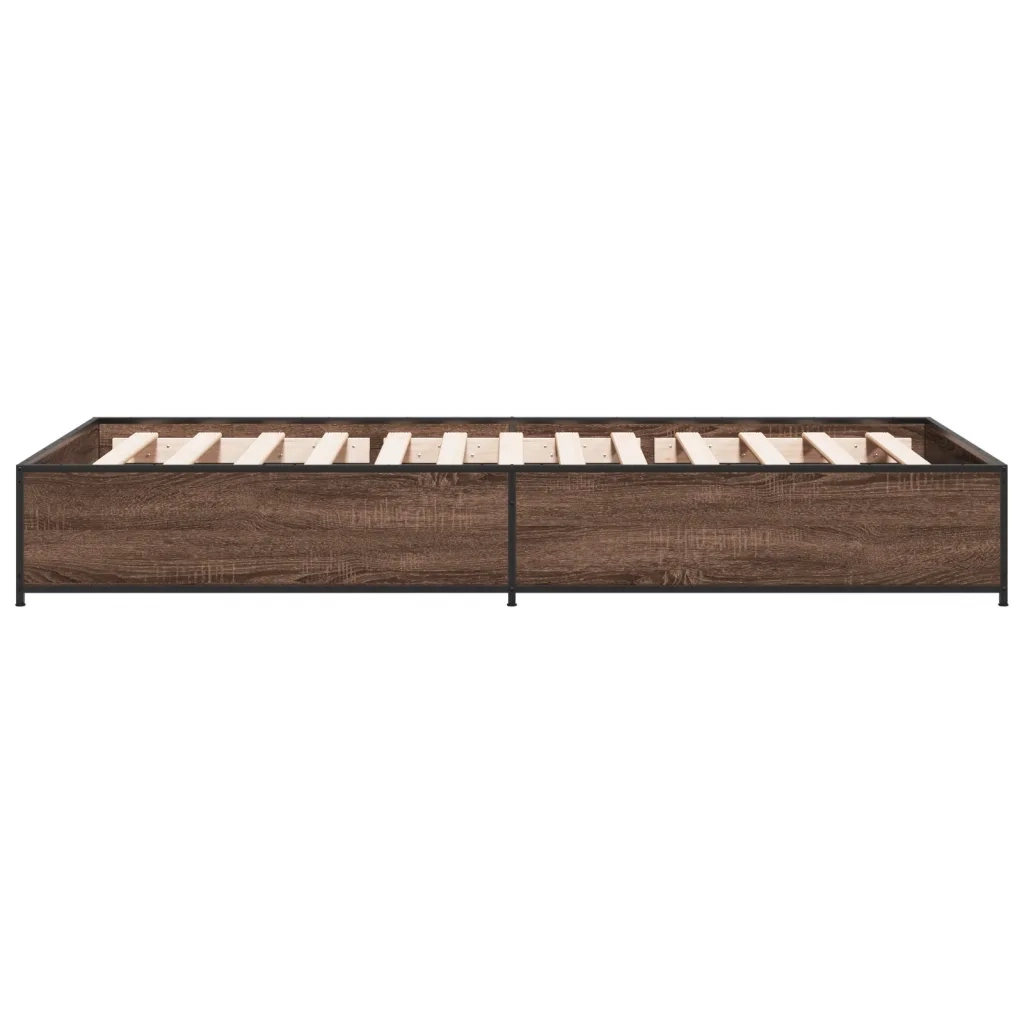 Giroletto Rovere Marrone 100x200 cm Legno Multistrato e Metallo