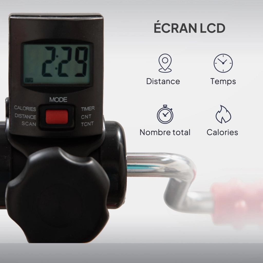 Bicicletta da riabilitazione per braccia e gambe con regolazione altezza e larghezza ¨C zephmum ¨C nero
