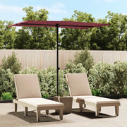 Ombrellone da Giardino-Ombrello da Balcone con Palo in Alluminio 2x1,5 m Bord¨°