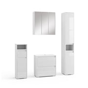 Set di mobili da bagno Majest Bianco lucido 4 parti Vicco