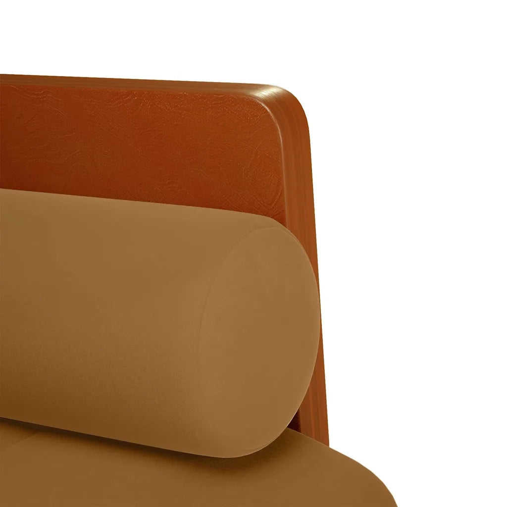 Divano Divanetto con Cuscini Bolster Marrone 110 cm Velluto 4100604