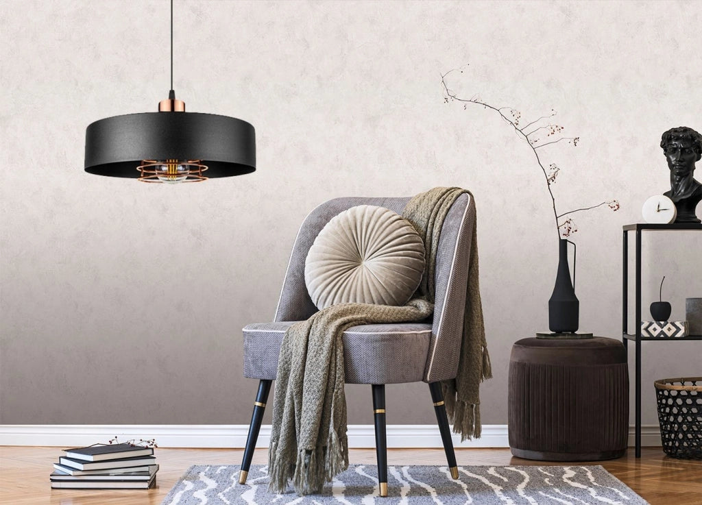 Lampada APP1246-1CP Black/rose Gold
