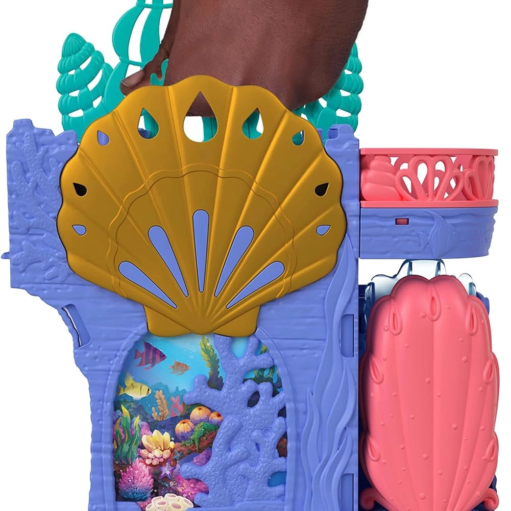 Mattel Disney La Sirenetta Set C Grotta di Ariel Playset Impilabile con Mini Bambola